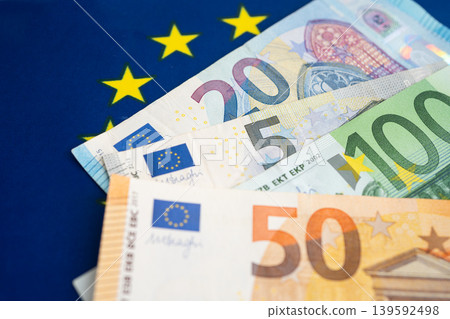 Euro banknote cash money, finance economic banking business exchange market. Euro banknote cash money, finance economic banking business exchange market. 139592498