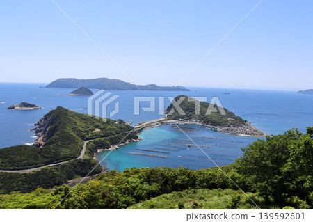 The breathtaking emerald blue scenery of Kashiwajima, Kochi 139592801