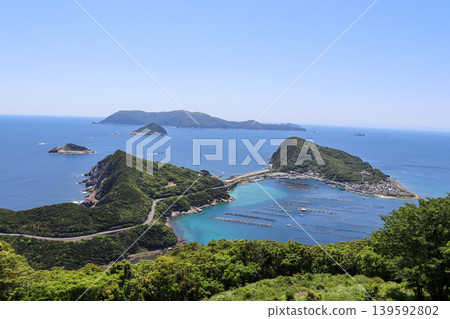 The breathtaking emerald blue scenery of Kashiwajima, Kochi 139592802