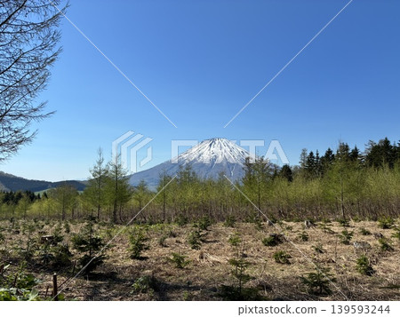 Mount Yotei as seen from the foot of Mount Shiribetsu in Hokkaido. Mount Yotei as seen from the foot of Mount Shiribetsu in Hokkaido. 139593244