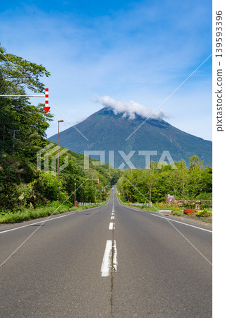 Hokkaido, Mount Yotei and a single road Hokkaido, Mount Yotei and a single road 139593396