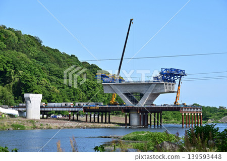 中央新幹線(磁浮列車)工地:相模川大橋 中央新幹線(磁浮列車)工地:相模川大橋 139593448