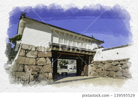 Oita Funai Castle Otemon Gate Oita City, Oita Prefecture Oita Funai Castle Otemon Gate Oita City, Oita Prefecture 139593529