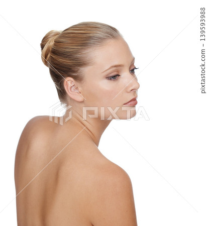 Aesthetic skincare and woman with cosmetics, wellness and texture isolated on white studio background. Person, girl and model with shine, glow and grooming with makeup, healthy skin and mockup space Aesthetic skincare and woman with cosmetics, wellness and texture isolated on white studio background. Person, girl and model with shine, glow and grooming with makeup, healthy skin and mockup space 139593988