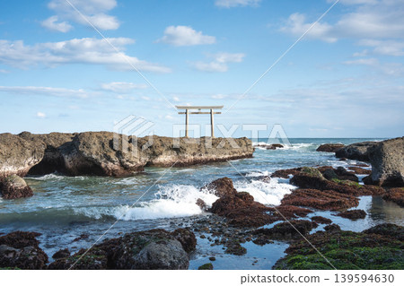 大洗磯前神社、上磯鳥居 大洗磯前神社、上磯鳥居 139594630
