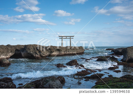 大洗磯前神社、上磯鳥居 大洗磯前神社、上磯鳥居 139594638
