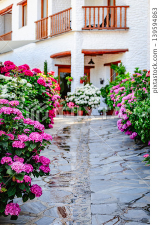 Pampaneira is a picturesque village located in the Alpujarras region of Granada province, Spain 139594863