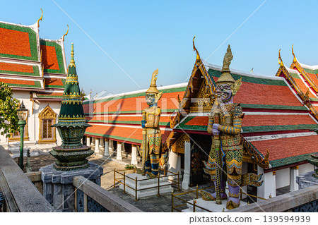 Wat Phra Kaew, Temple of the Emerald Buddha, Bangkok, Thailand Wat Phra Kaew, Temple of the Emerald Buddha, Bangkok, Thailand 139594939