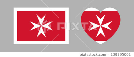 Malta civil flag ensign. Maltese flag heart, rectangular icon, sticker. Set of Civil Ensign of Malta flag heart, rectangle badge, background. Malta flag banner, button. Malta civil flag ensign. Maltese flag heart, rectangular icon, sticker. Set of Civil Ensign of Malta flag heart, rectangle badge, background. Malta flag banner, button. 139595001