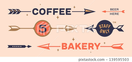 Wayfinding arrows. Directional signs collection 139595503