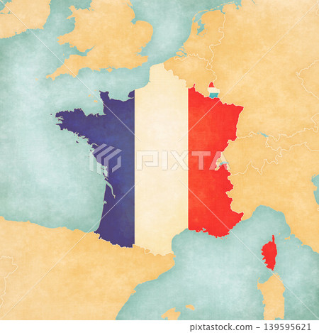 Map of France and Luxembourg Map of France and Luxembourg 139595621