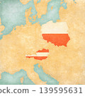 Map of Central Europe - Poland and Austria 139595631