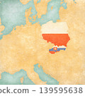 Map of Central Europe - Poland and Slovakia 139595638