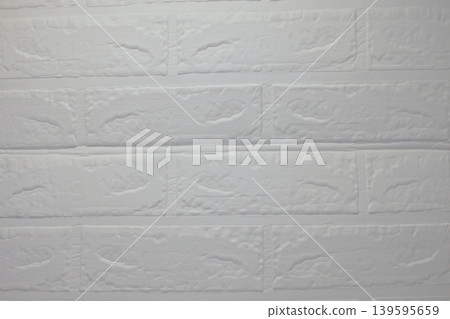 White brick-patterned wallpaper White brick-patterned wallpaper 139595659