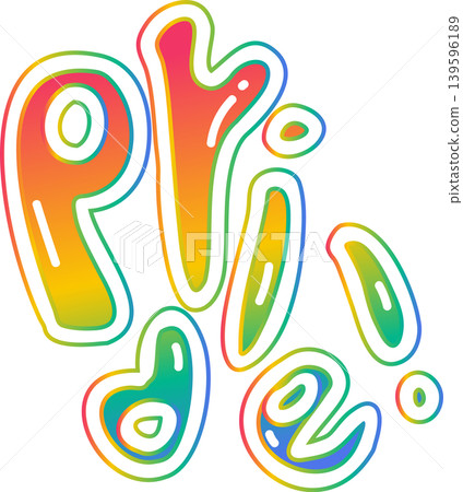 font pride design for english alphabet 139596189