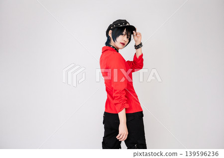 Cool female model in punk fashion Cool female model in punk fashion 139596236