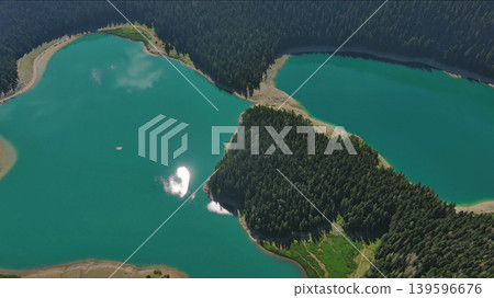 Black Lake top view in Montenegro Black Lake top view in Montenegro 139596676
