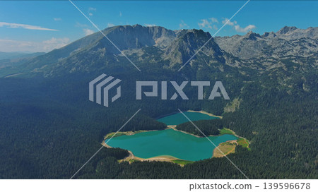 Black Lake in mountain Durmitor park Montenegro 139596678