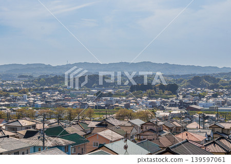 A view of Kikugawa city from a hilltop (Shizuoka Prefecture) 139597061