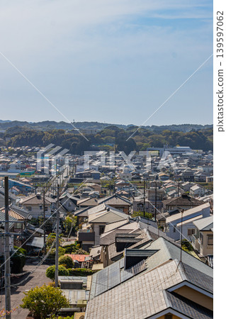A view of Kikugawa city from a hilltop (Shizuoka Prefecture) 139597062