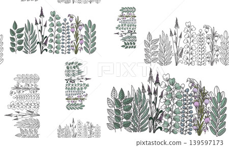 Seamless floral pattern Seamless floral pattern 139597173