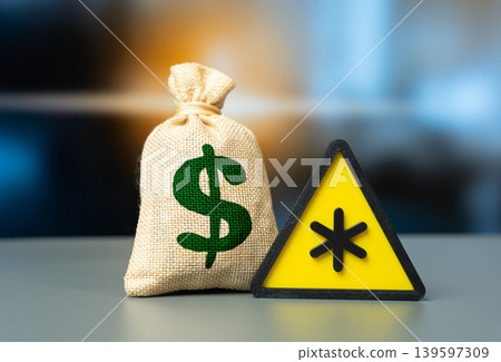 A symbol of hidden terms paired with a dollar sign. Penalties and fines in onerous agreements. Legal support and consultation for contract transparency. A symbol of hidden terms paired with a dollar sign. Penalties and fines in onerous agreements. Legal support and consultation for contract transparency. 139597309