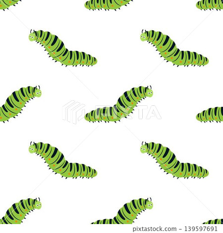 cute caterpillar seamless pattern cute caterpillar seamless pattern 139597691