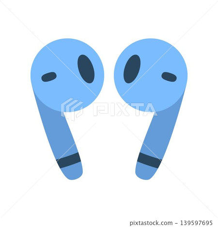 pair of wireless earbud headphones pair of wireless earbud headphones 139597695
