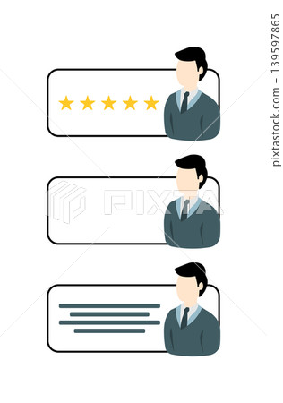 Chat bubble box man avatar set, without background Chat bubble box man avatar set, without background 139597865