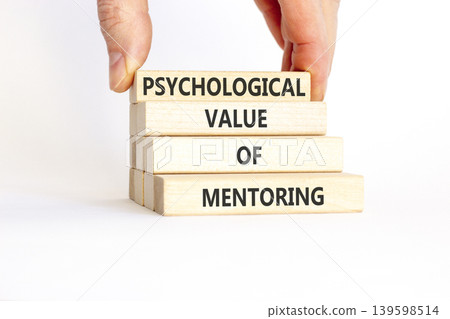 Value of mentoring words symbol. Concept words Psychological value of mentoring on beautiful wooden blocks. Beautiful white background. Business psychological value of mentoring concept. Copy space. Value of mentoring words symbol. Concept words Psychological value of mentoring on beautiful wooden blocks. Beautiful white background. Business psychological value of mentoring concept. Copy space. 139598514