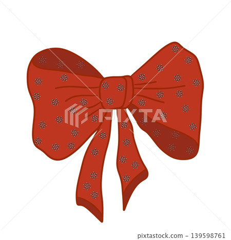 Red Christmas Bow Red Christmas Bow 139598761