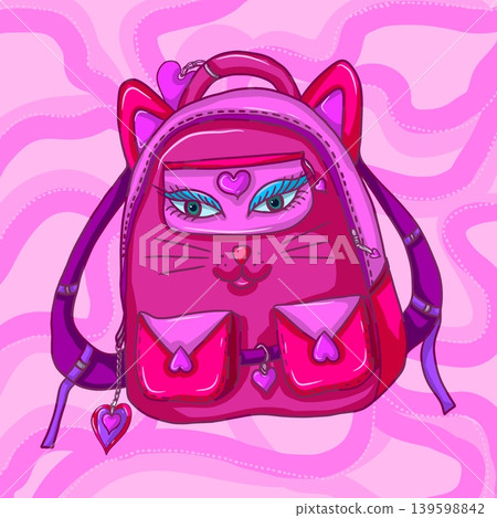 Pink Cat Backpack Pink Cat Backpack 139598842