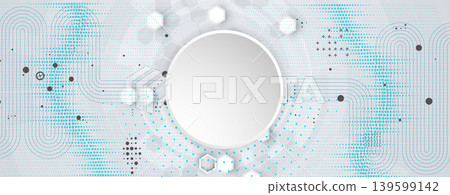 Digital cyberspace background representing big data, cloud computing, and AI 139599142