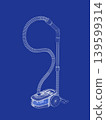 3D model of electric vacuum cleaner 139599314