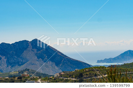 mountains landscape and coast view, Spain 139599799