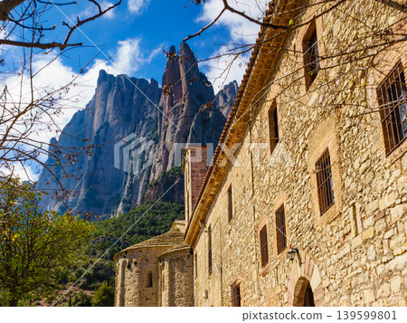 Monastery Santa Cecilia de Montserrat, Spain Monastery Santa Cecilia de Montserrat, Spain 139599801