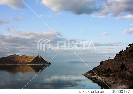 View of Lake Van, Traveling by car in Turkey, Van city View of Lake Van, Traveling by car in Turkey, Van city 139600157