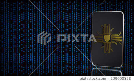 Secure Digital Data Protection Device 3d render. Secure Digital Data Protection Device 3d render. 139600538