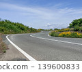 A winding country road under a summer sky – a landscape image that expresses hope and challenge. 139600833