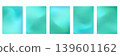 Abstract bright set of aquamarine green vibrant sky or water mesh gradients. Soft emerald teal colors trendy y2k gradation backgrounds for ui graphic design, calm banner, mint poster 139601162