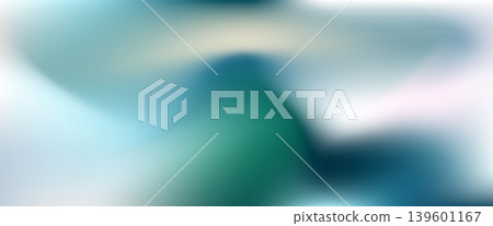 Abstract wavy bright teal blue, green and white vector fuzz mesh water gradient background. Smooth soft light aesthetic 3d backdrop for ui web design, futuristic liquid flowing print design Abstract wavy bright teal blue, green and white vector fuzz mesh water gradient background. Smooth soft light aesthetic 3d backdrop for ui web design, futuristic liquid flowing print design 139601167