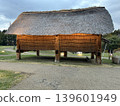 This is a side view of a post-and-beam building at the Sannai-Maruyama archaeological site in Aomori City, Aomori Prefecture. 139601949