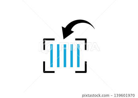 Barcode Scan Icon With Arrow And Focus Frame Symbolizing Product Scanning And Inventory Management Barcode Scan Icon With Arrow And Focus Frame Symbolizing Product Scanning And Inventory Management 139601970