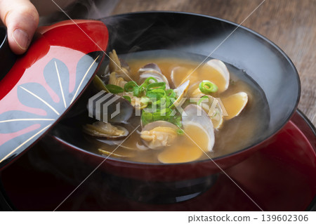 Clam miso soup Clam miso soup 139602306