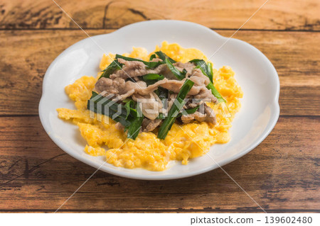 韭菜豬肉炒蛋 韭菜豬肉炒蛋 139602480