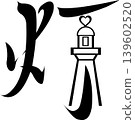 Future map symbols: Lighthouse, cape, sea - A heart symbol illuminating the light of hope - Vector/Transparent material 139602520