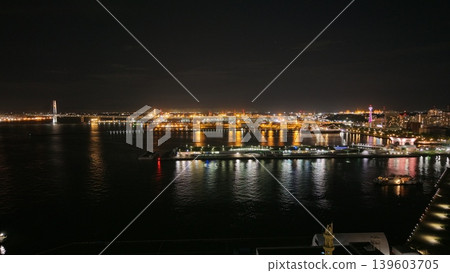 橫濱港及港的夜景 139603705