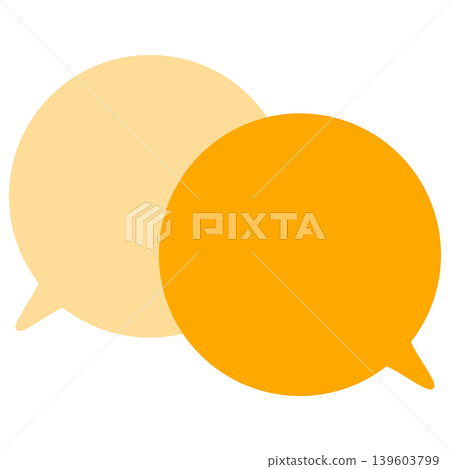 Simple color speech bubbles overlapping conversations Simple color speech bubbles overlapping conversations 139603799