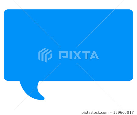 Simple color speech bubble - square Simple color speech bubble - square 139603817