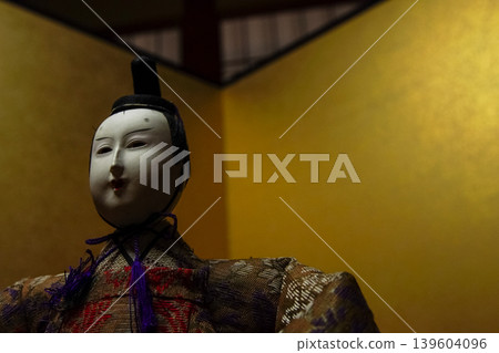 在滋賀縣桐生郡日野町裝飾的玩偶的照片 在滋賀縣桐生郡日野町裝飾的玩偶的照片 139604096